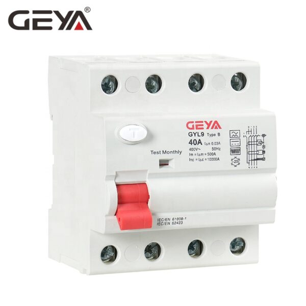 Residual Current Device  กันดูด RCD TYPE B ขนาด 63A (3P+N 30mA)-GEYA